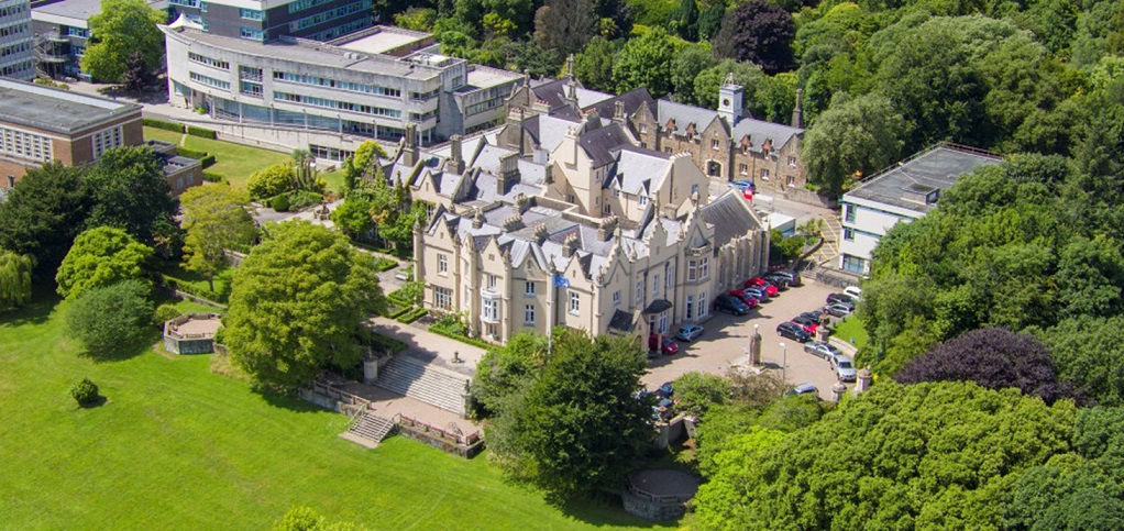 Aerial picture of Singleton Abbey.
