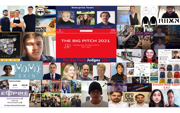 Businesses and judges: twenty-three entrepreneurial students pitched 19 different ideas to the judges, who awarded more than £22,000 to 10 start-ups. 