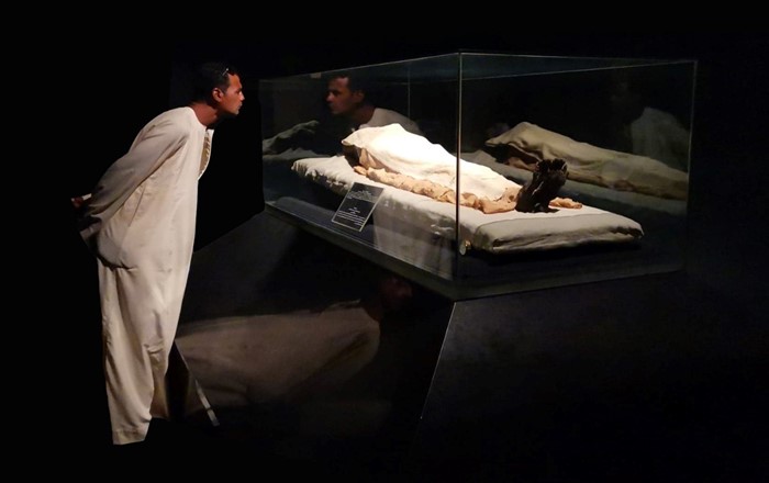 Overall winner: “Reflecting on the Past: The Display of Egyptian Mummies” (Ken Griffin/Mohamed Shabib) The image shows Mohamed – a Luxor resident - gazing into the face of the mummy of the pharaoh Ramesses I (c. 1292–1290 BC) at Luxor Museum for the first time.