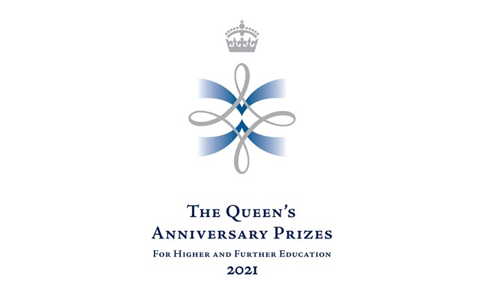 Queens Anniversary Prize logo.