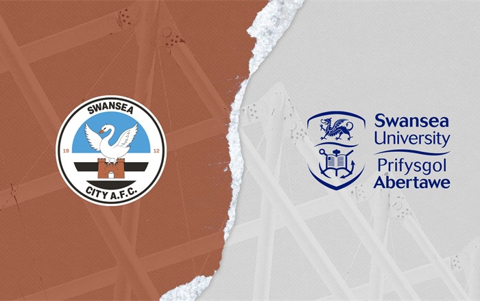 Swansea City and Swansea University logos side by side