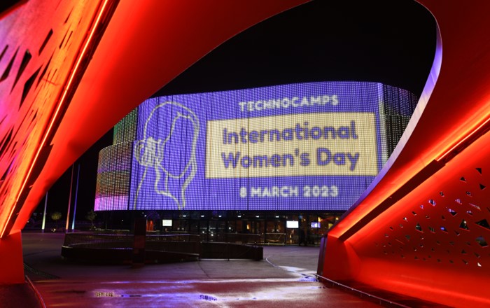 International Women's Day event held by Technocamps at Swansea Arena.