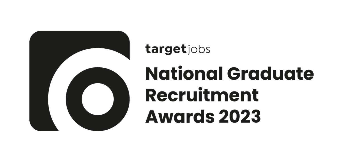 The targetjobs National Graduate Recruitment Awards 2023 logo.