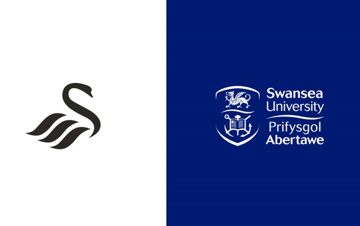 Swansea City and Swansea University logos