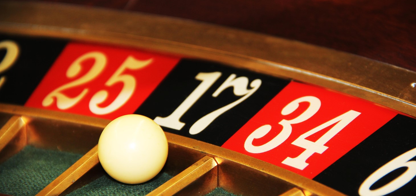 Close-up of a roulette wheel