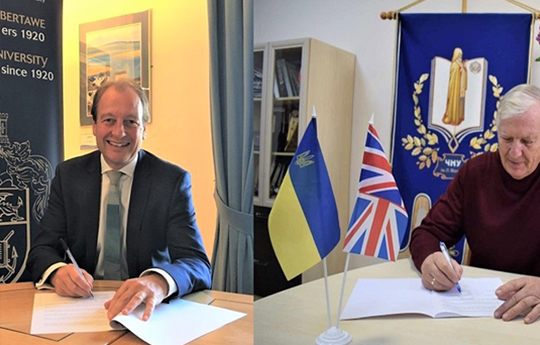 Swansea twins with Ukrainian university paving way for collaboration and support