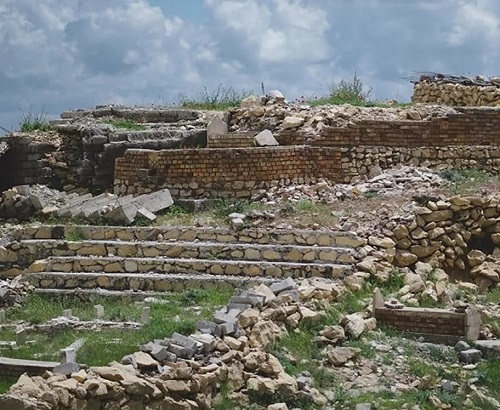 Yazidi shrine of Mame Reshan in Shingal, Iraq, after its destruction by Islamic State