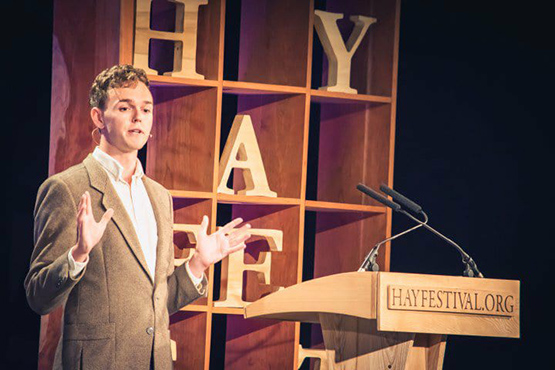 Sam Blaxland at Hay Festival 