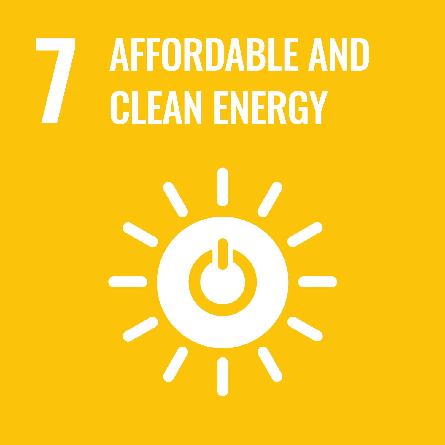 UN Sustainable goal - Affordable and clean energy
