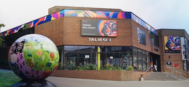 Picture showing the forn of the taliesin theatre 