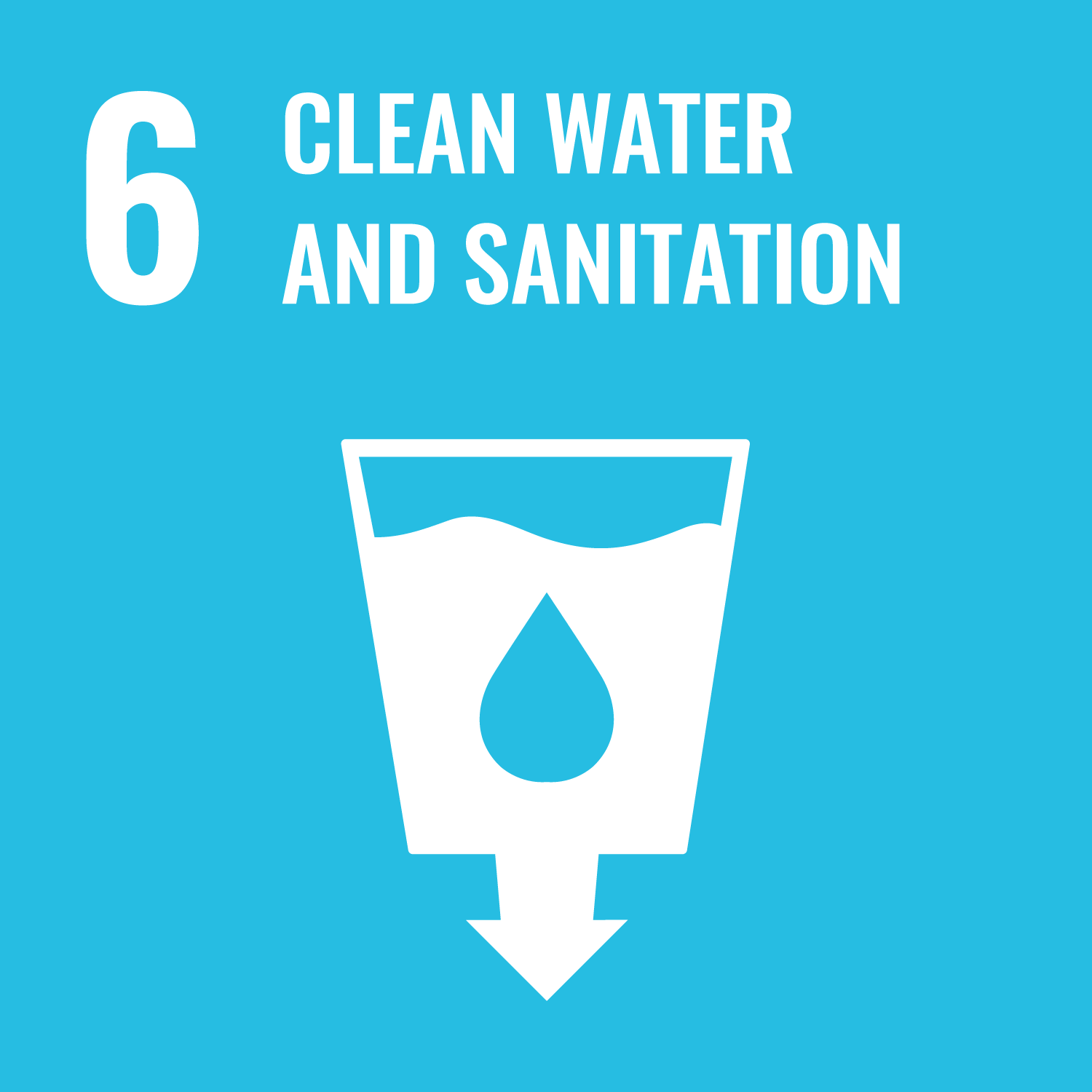 Clean Water and Sanitation Icon