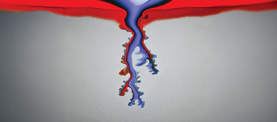 Photograph of physics experimental work featured in Physics Today