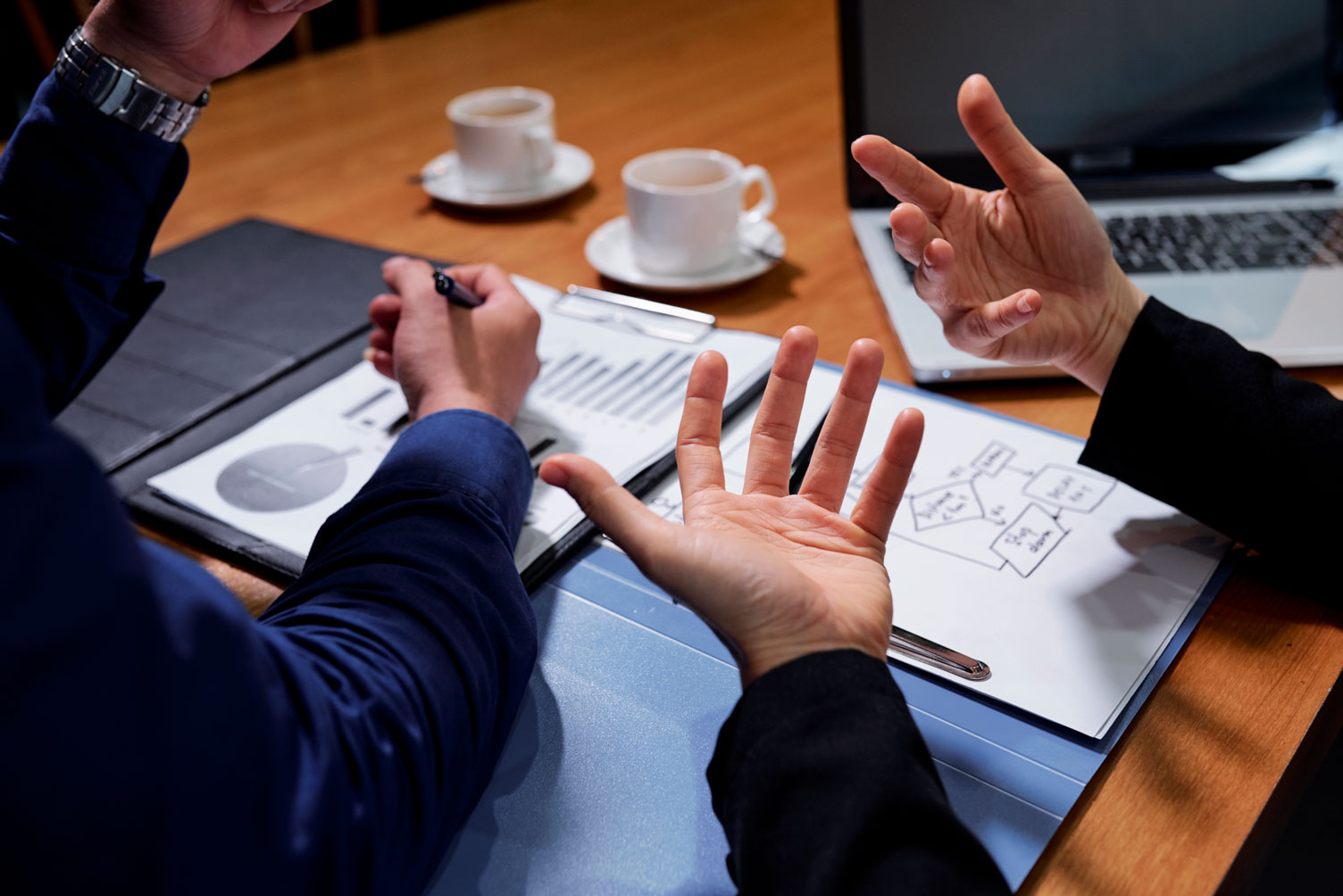 Peoples hands over research docs 