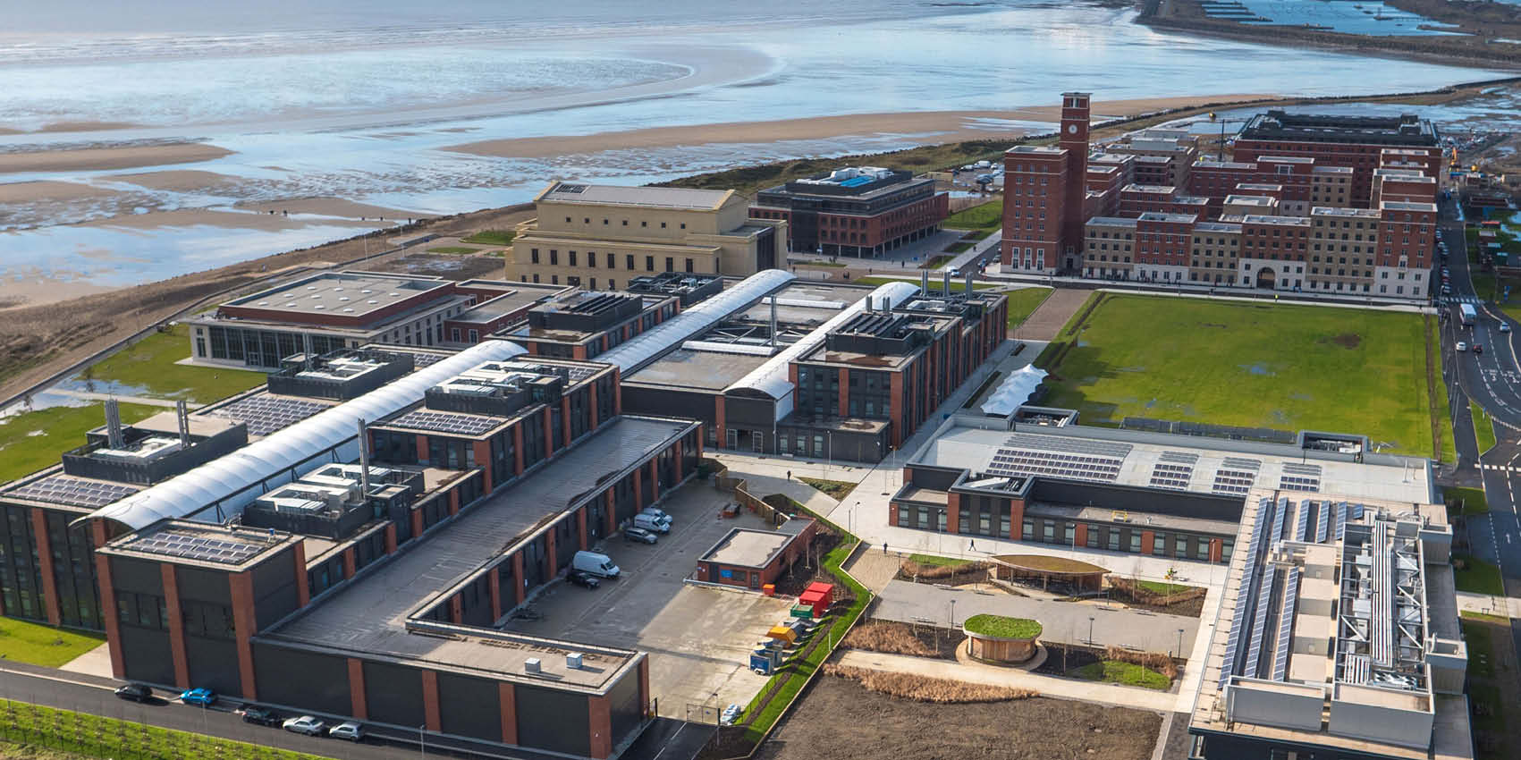 Swansea University Bay Campus overhead image