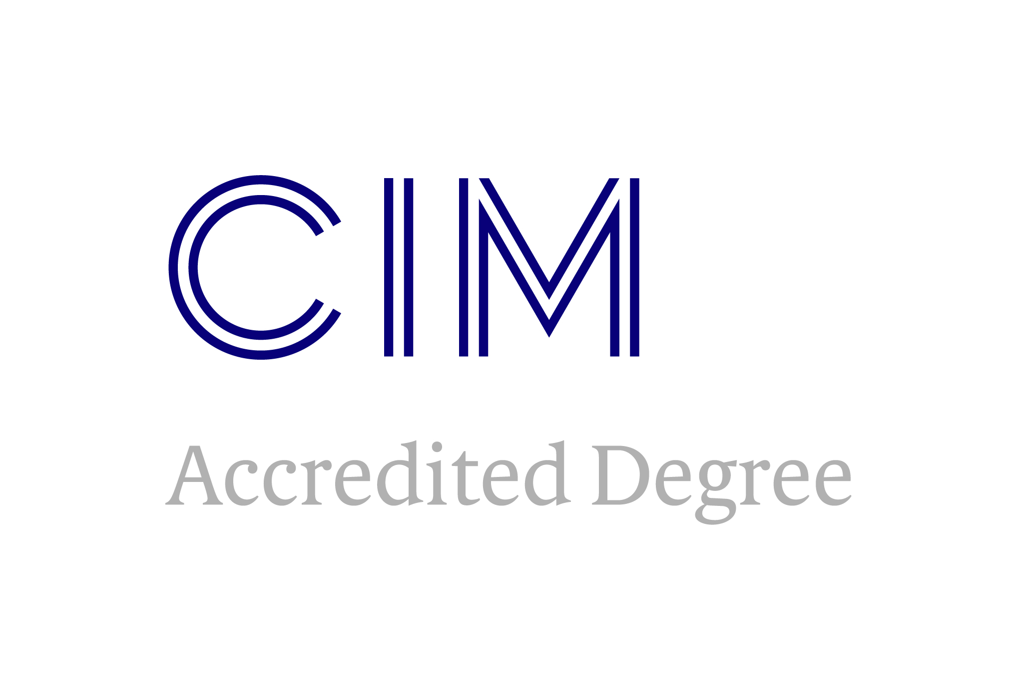 The Chartered Institute of Marketing (CIM) Accredited Degree logo