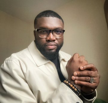 Prince Ibe, full-time student on MSc Advanced Management course headshot