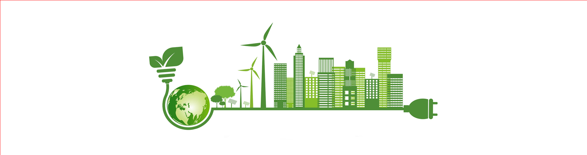 Sustainability management graphic in green