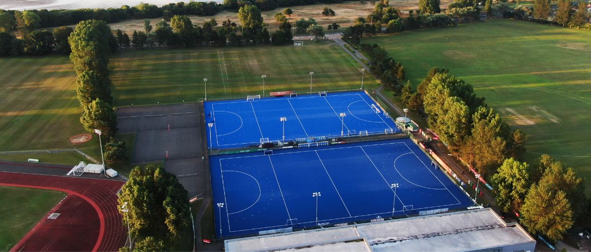 Aerial photography of Swansea Bay Sports Park, Sketty Lane.