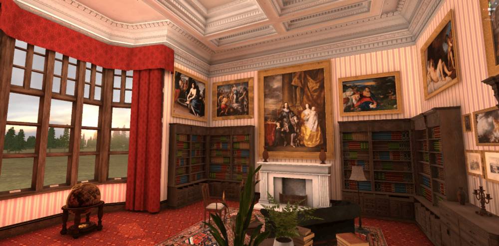 The dining room at Margam Castle