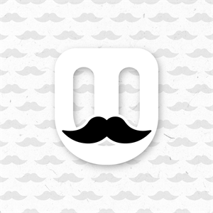 Swansea students' union logo with a moustache
