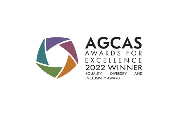 AGCAS winner, equality, diversity and inclusivity logo