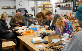 A sustainable jewellery making workshop at the Go Green Fair