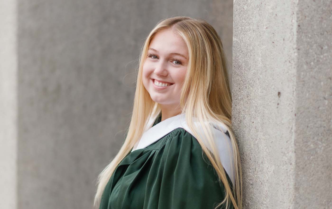 A head shot of student, Morgan