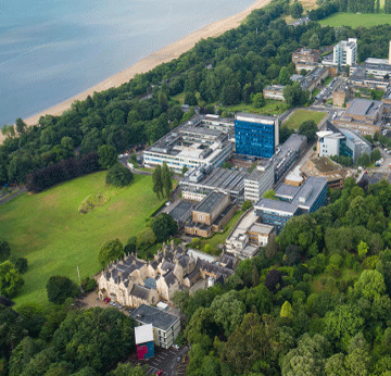 Aerial shot of the Singleton Campus