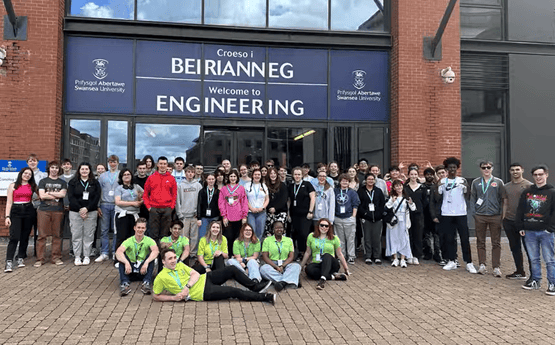 Students in attendance at a past summer school. 