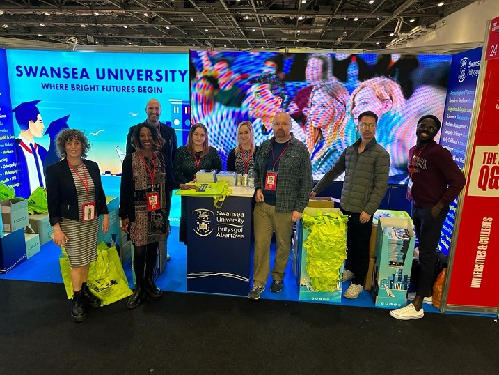 Staff at a UCAS event